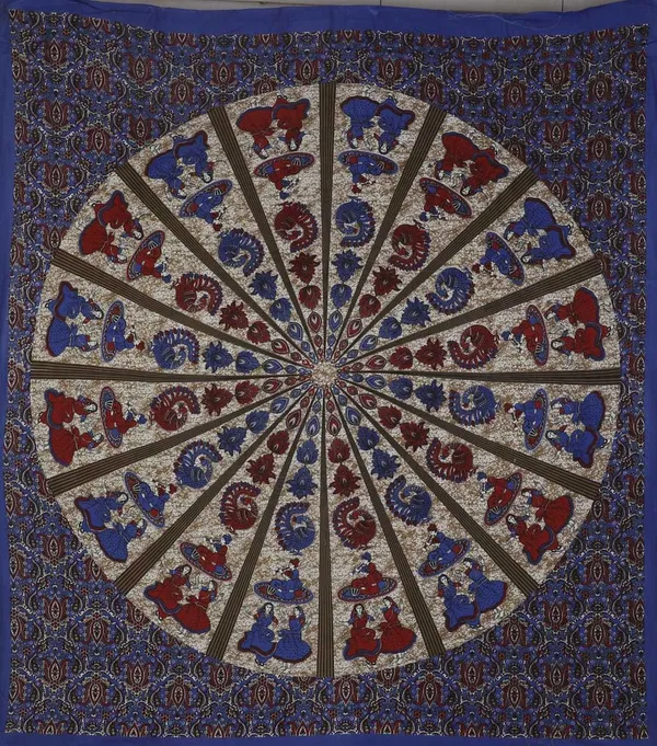 Jaipuri_Prints_Cotton_Double_Bedsheet__(Blue)_with_set_of_2_Pillow_Covers